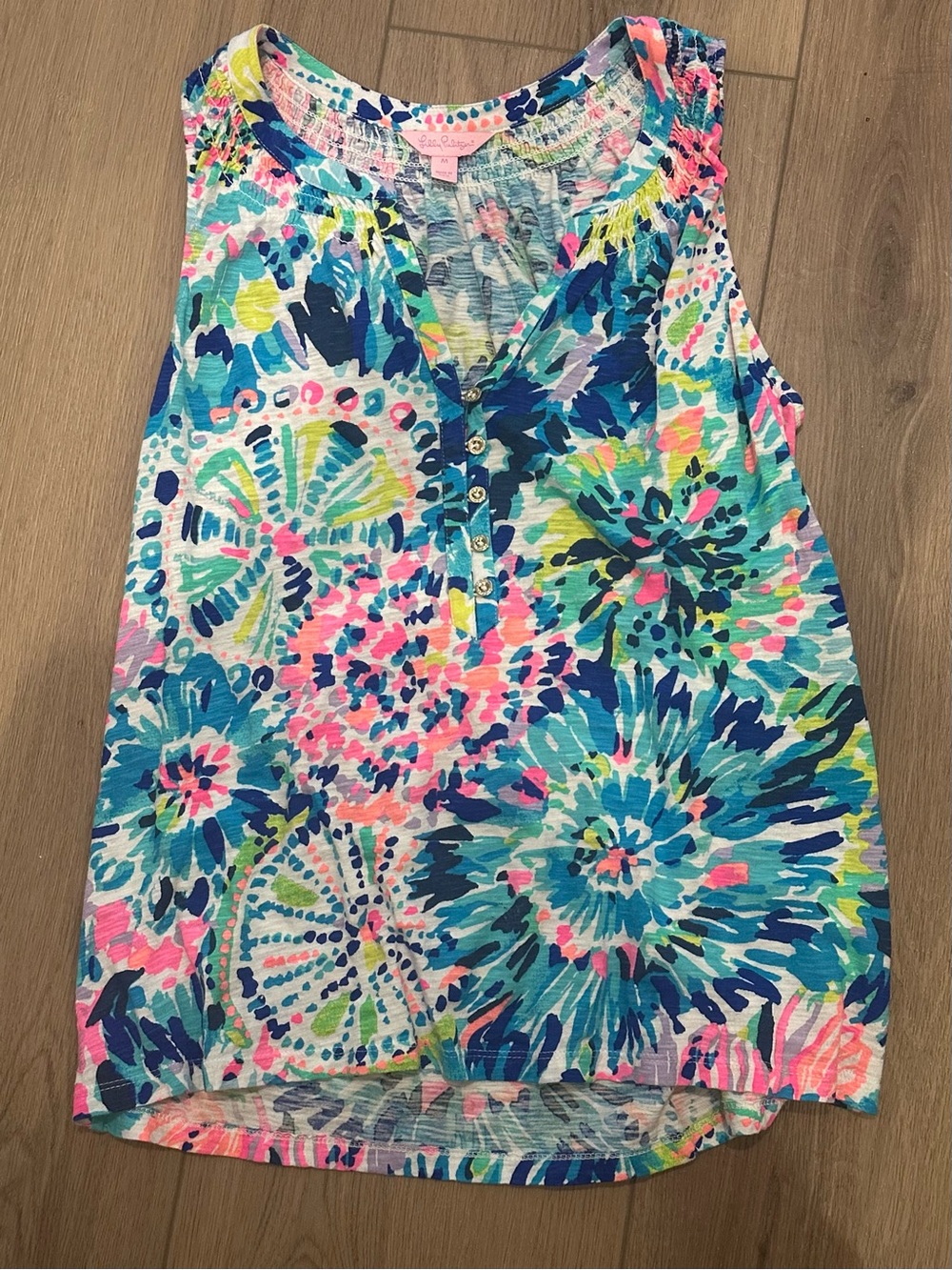 Lilly Pulitzer Multicolor Floral Burst Sleeveless Tank